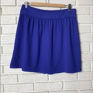 Loft Ballet Mini Skirt Purple Size 2 Side Zipper Closure Polyester Lined